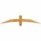 Ekena Millwork Bellingham Rough Sawn Timber Gable Bracket, Western Red Cedar, 60"W x 12"H x 2"D x 4"F, 5/12 Pitch GBW060X12X0204BEL00RWR - alternate 1